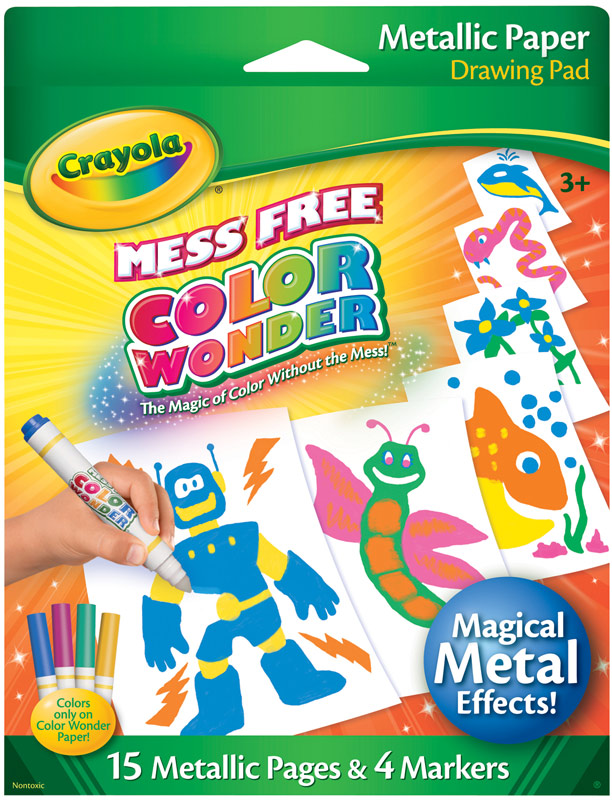 Crayola Color Wonder Mini Metallic Paper Drawing Pad
