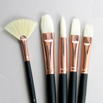 Bodarevsky Set of 5 Hog Bristle Art Brushes