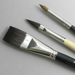 Artist Set of 3 Art Brushes