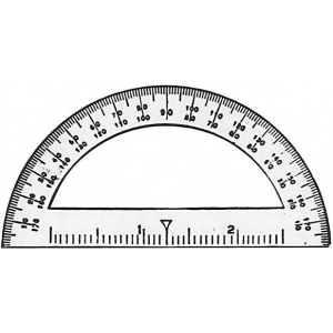 C-Thru Mini Protractor: 3 1/2